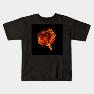 Fiery mushroom blast Kids T-Shirt